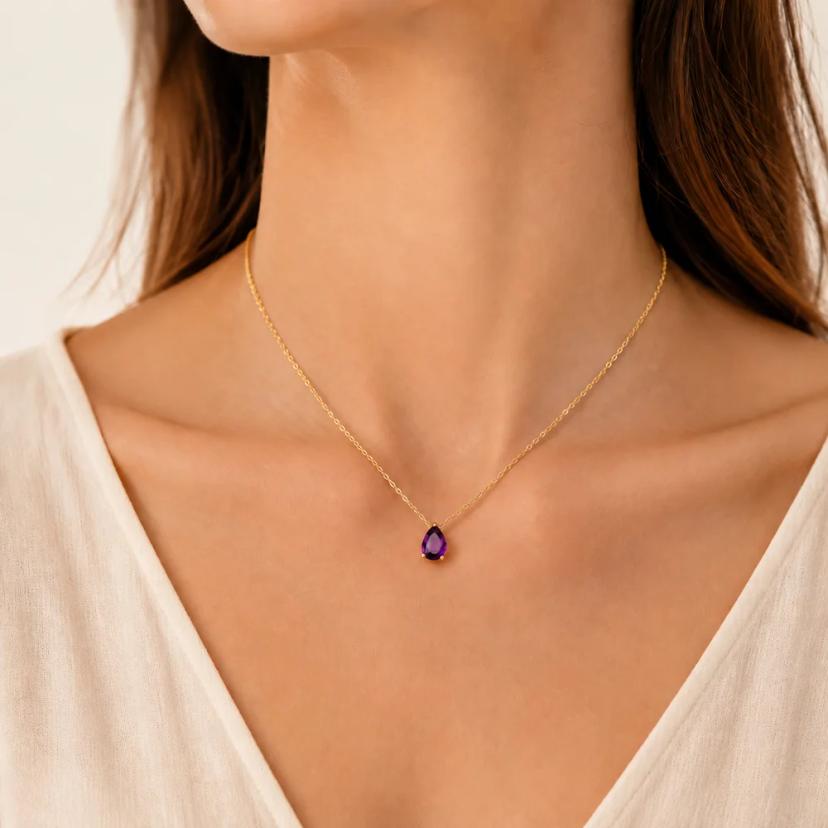 Star Birthstone Necklace — All 12 Months — necklaces with Multi-Gem