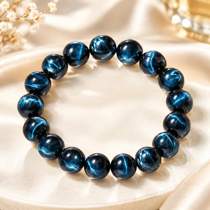 Blue Tiger Eye Bracelet — bracelets with Blue Tiger Eye