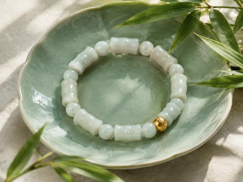 Hetian Jade Bamboo Bracelet — bracelets with Jade