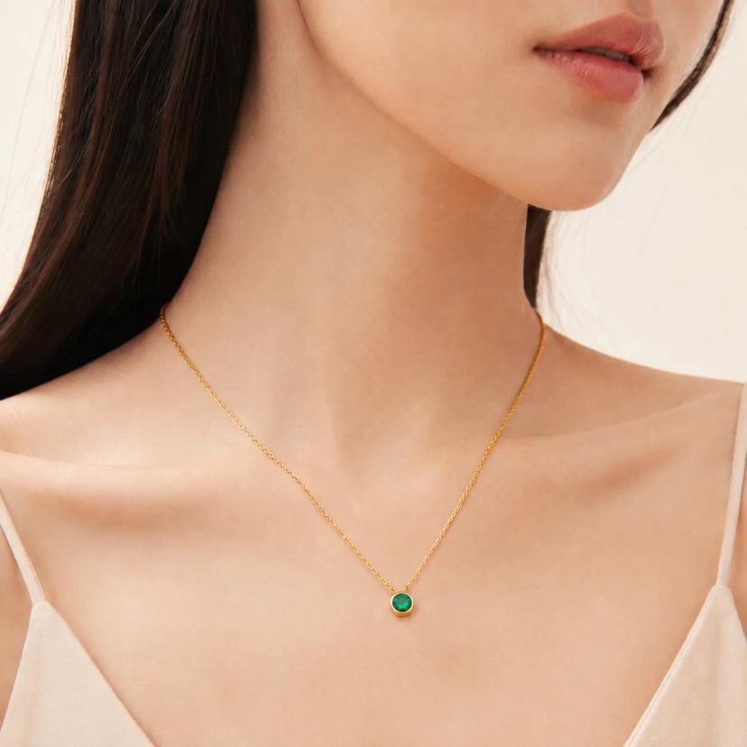 Zodiac Birthstone Necklace — All 12 Months — necklaces with Zircon