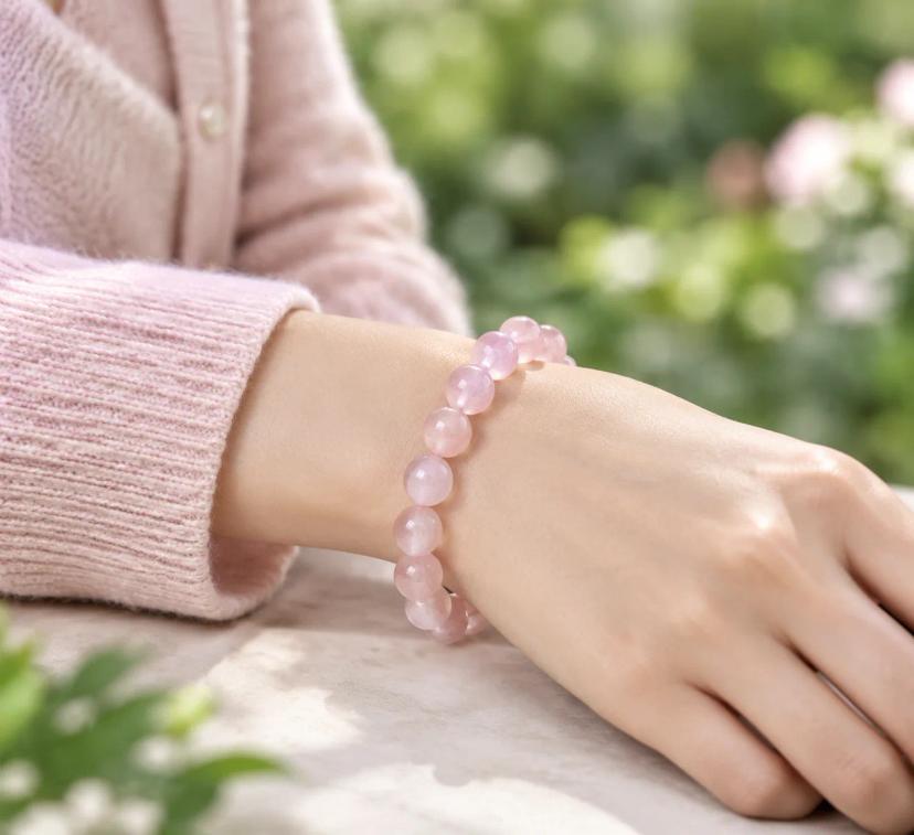 Madagascar Rose Quartz Bracelet — bracelets with Rose Quartz