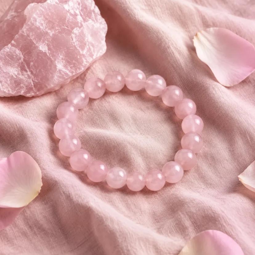 Madagascar Rose Quartz Bracelet — bracelets with Rose Quartz