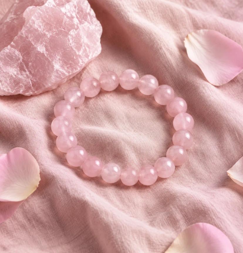 Madagascar Rose Quartz Bracelet — bracelets with Rose Quartz