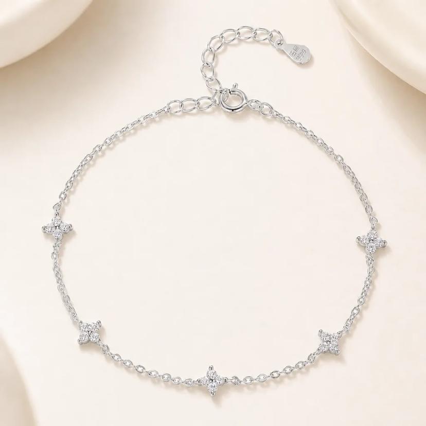 Starlight Star Charm Bracelet — bracelets with Crystal