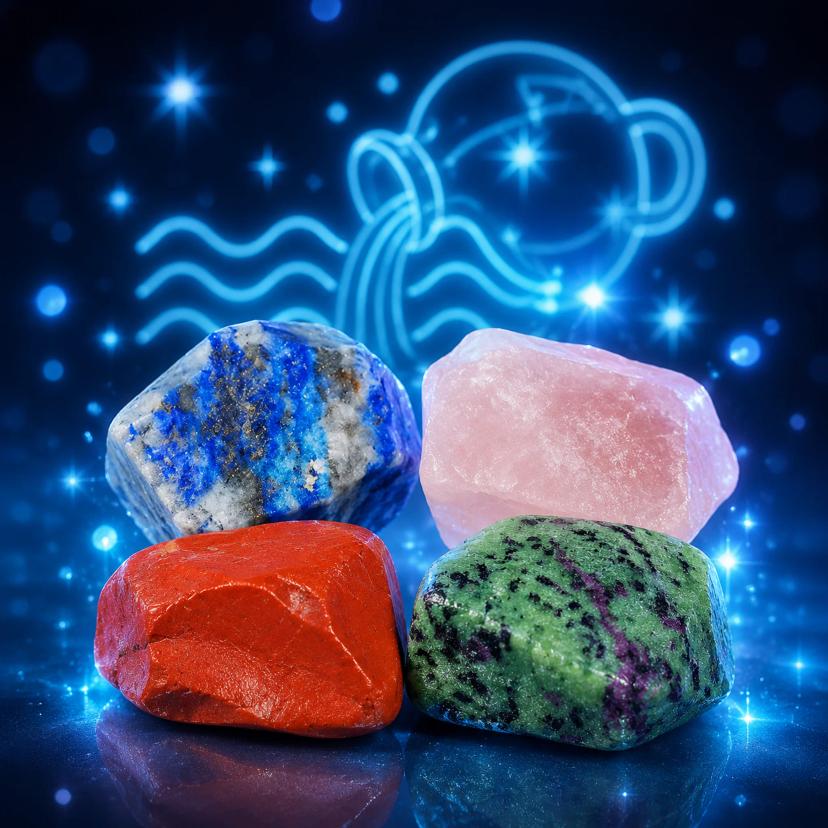Zodiac Crystal Kit — Raw Stone Sets for All 12 Signs — sets with Multi-Gem