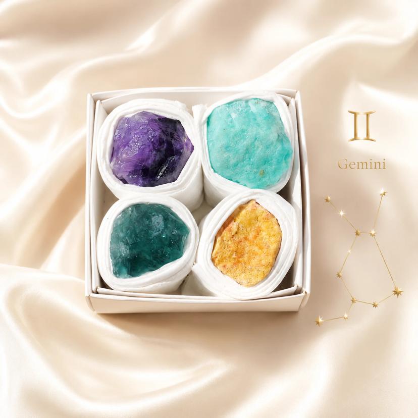 Zodiac Crystal Kit — Raw Stone Sets for All 12 Signs — sets with Multi-Gem