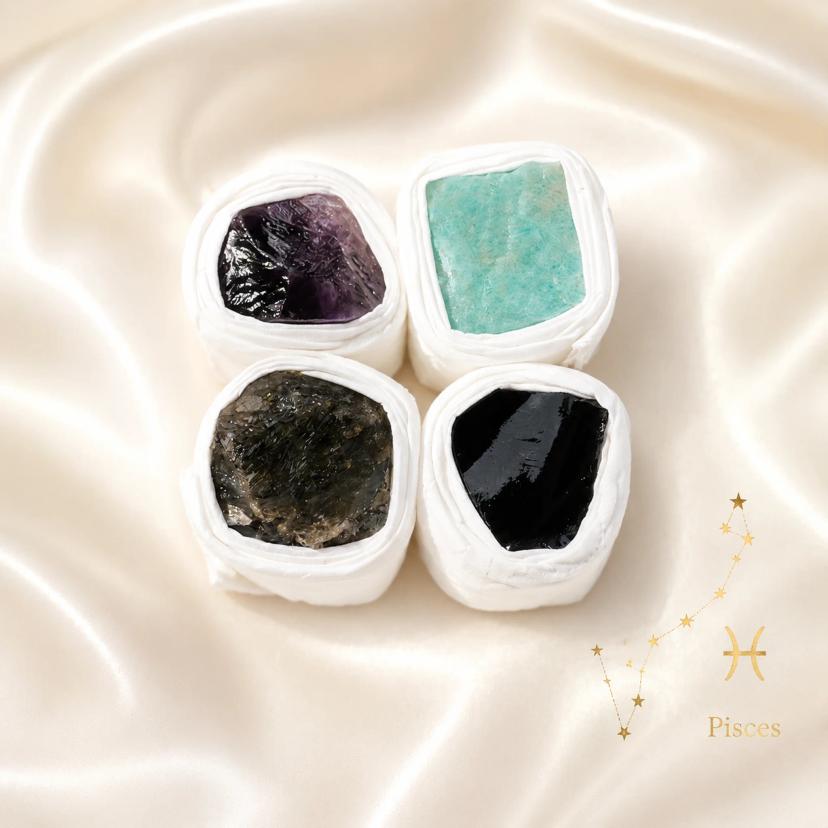 Zodiac Crystal Kit — Raw Stone Sets for All 12 Signs — sets with Multi-Gem