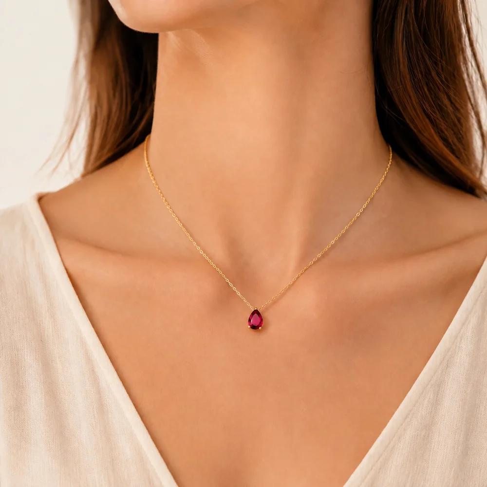 Star Birthstone Necklace — All 12 Months