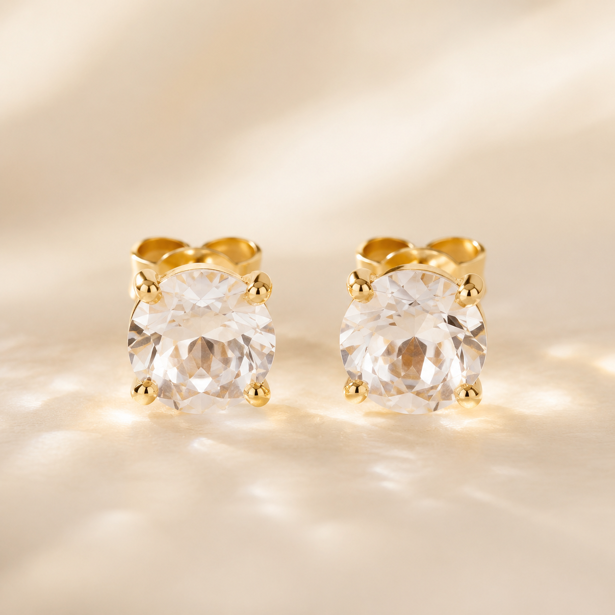 earrings with Clear Quartz