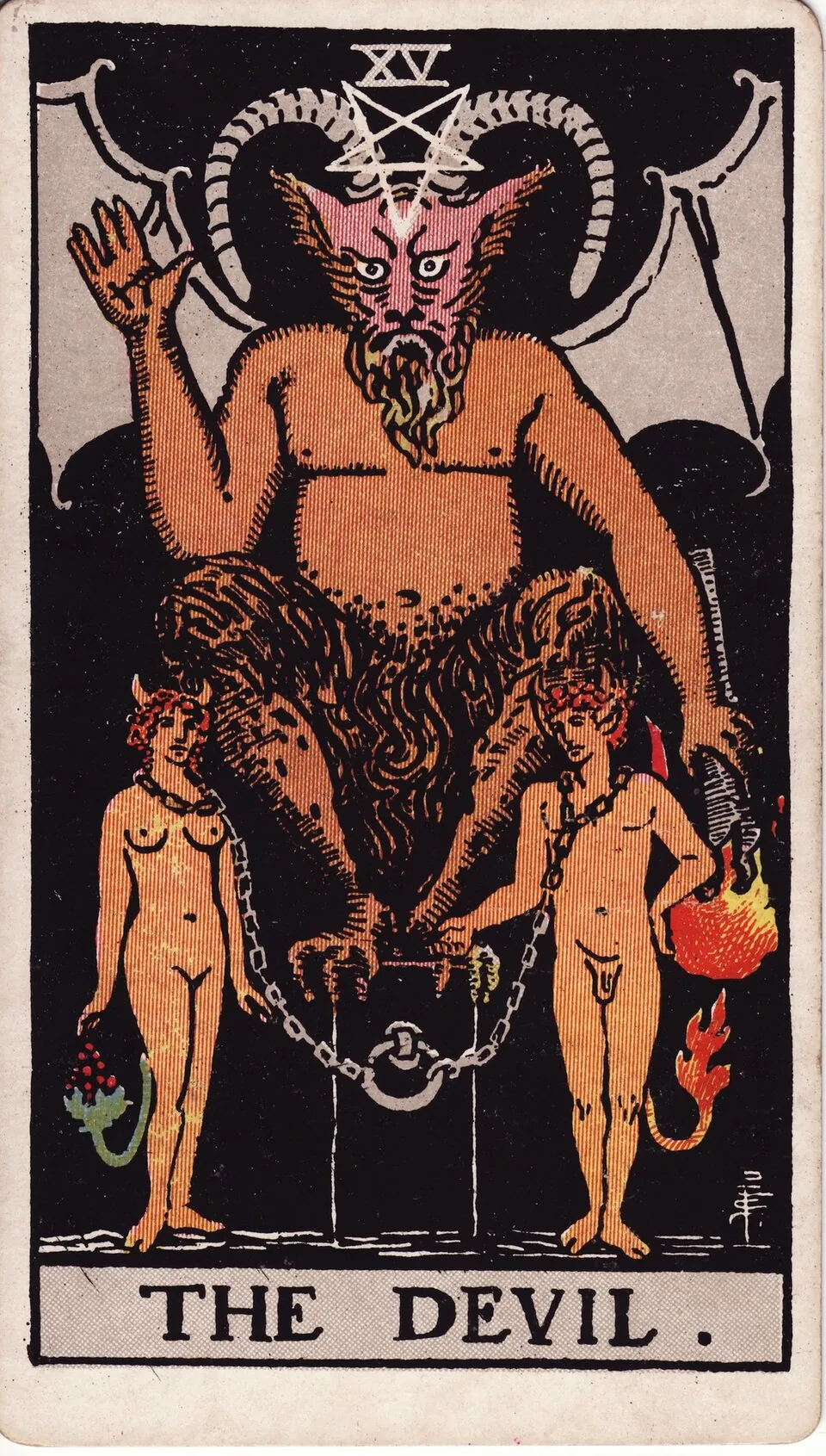 The Devil — Rider-Waite tarot card